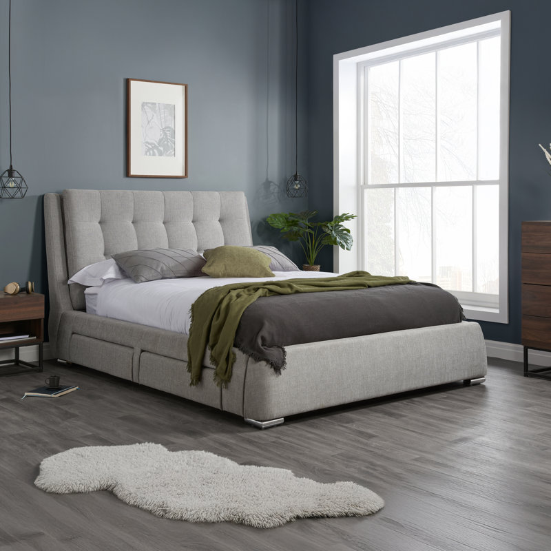 Allegany Upholstered Ottoman Storage Bed, Super King (6')