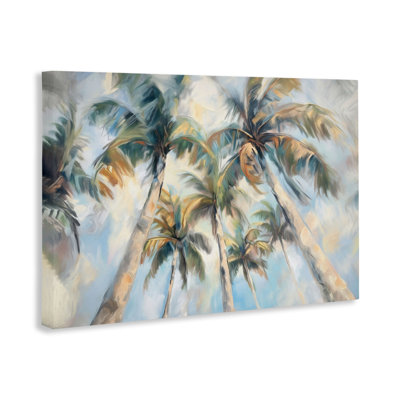 Palmiers se balançant avec toile de nuages doux, design par Ramona Murdock