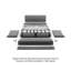 Canapé-lit en cuir véritable de qualité supérieure Bellinda de 81 po avec matelas en mousse à mémoire de forme et appui-tête réglable à cliquet-59051734