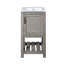 Combo de meuble-lavabo de salle de bain pour petite salle de bain / meuble-lavabo avec lavabo rectangulaire en céramique / meuble-lavabo avec 1 porte et 1 tablette ouverte