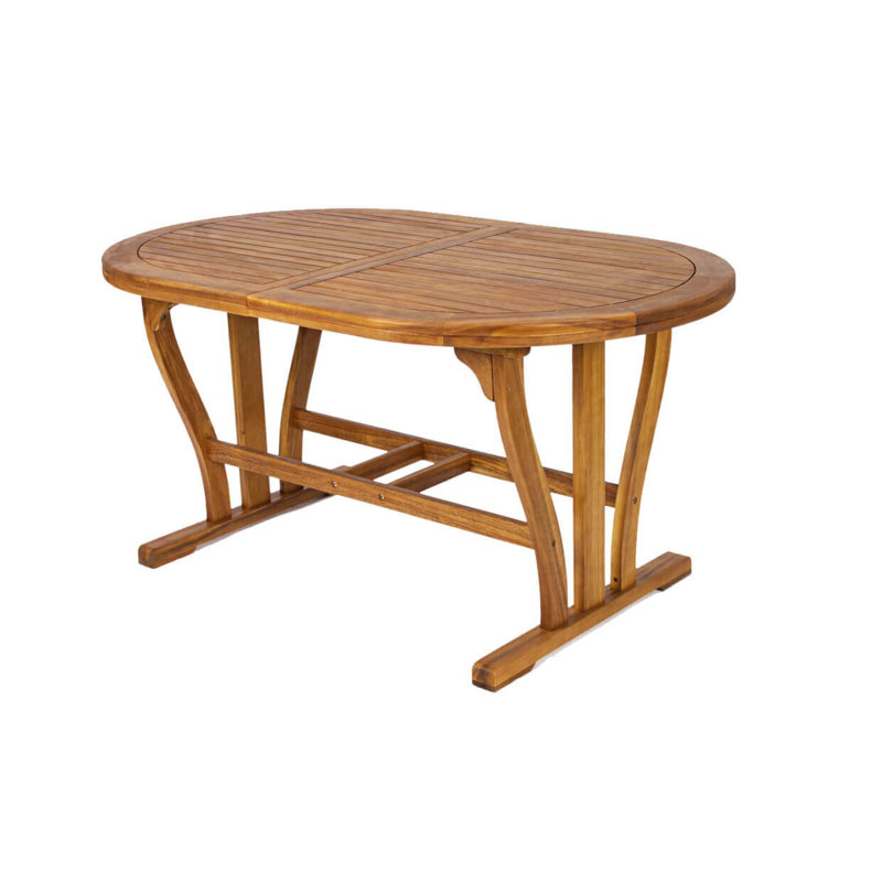 Ewelina Oval 6 - Person 74cm L Dining Table, 74cm H x 150cm L x 90cm W