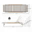 Chaise longue d'extérieur Aluminun