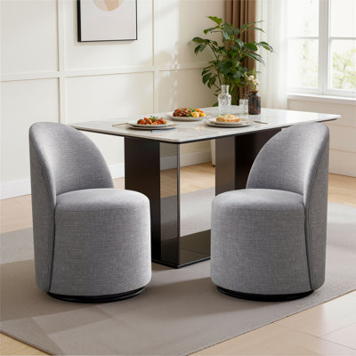 Upholstered Swivel Dining Chair