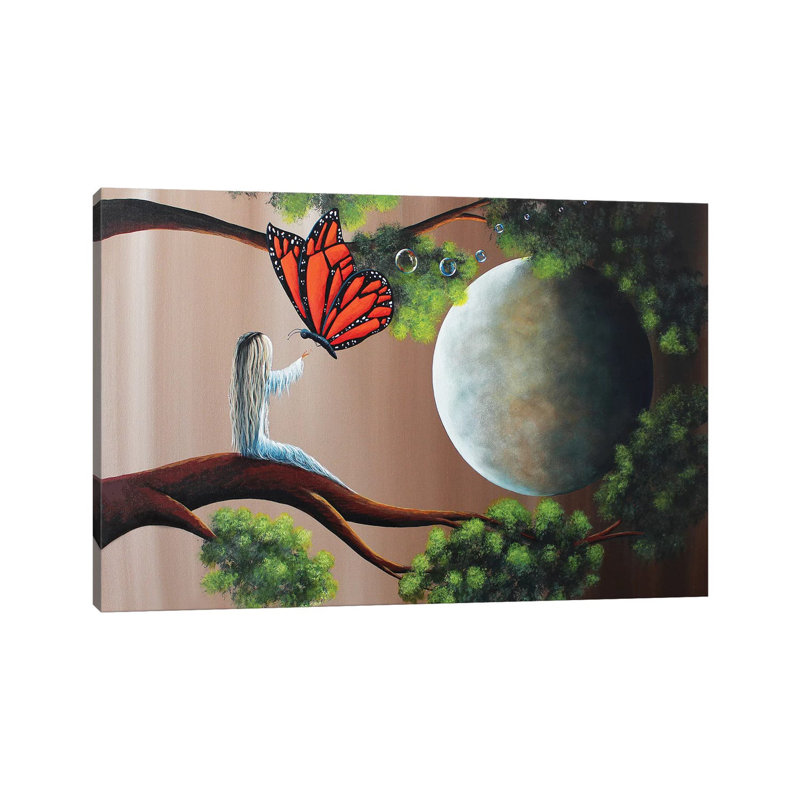 Summer Dreaming 1 Piece Painting on Canvas, 30.48 cm H x 45.72 cm W, Wrapped Canvas