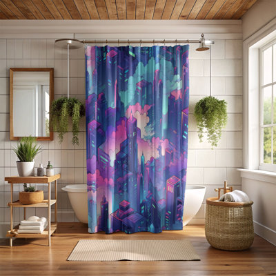 Rideau de douche Cyber Realm - Premium