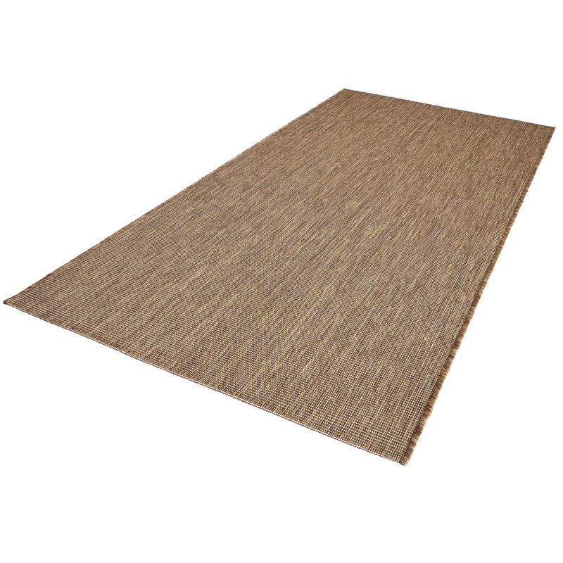 Meadow Flatweave Brown Rug, Runner 80 x 200cm