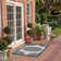 Arneshia Beige/Navy Indoor/Outdoor Area Rug