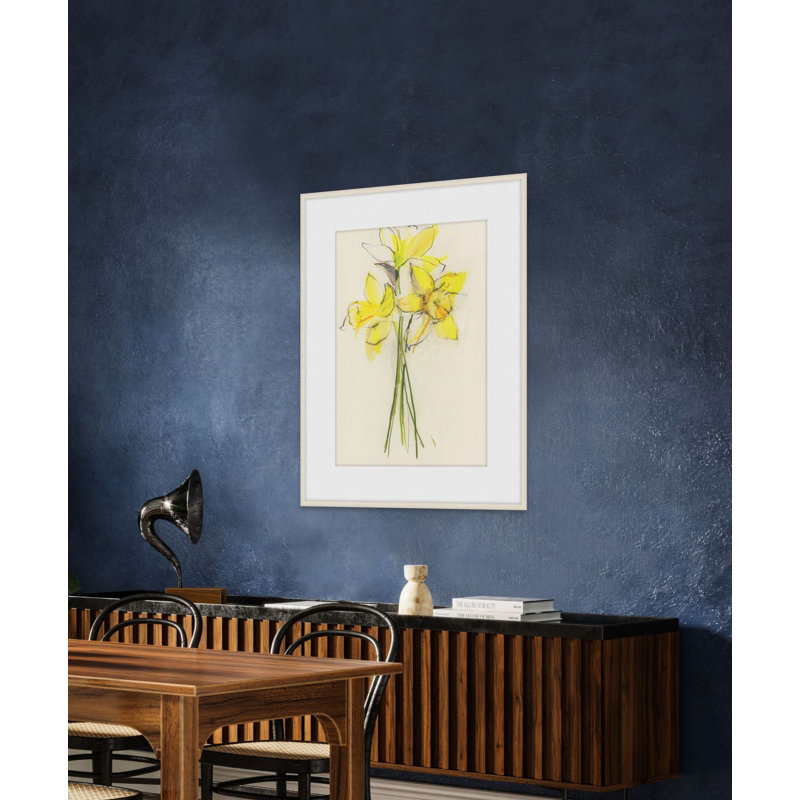 Daffodils 2 Print by Claudia Lowry, 31" H x 26" W