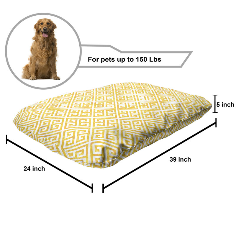 Lit pour chien Ambesonne, Jaune