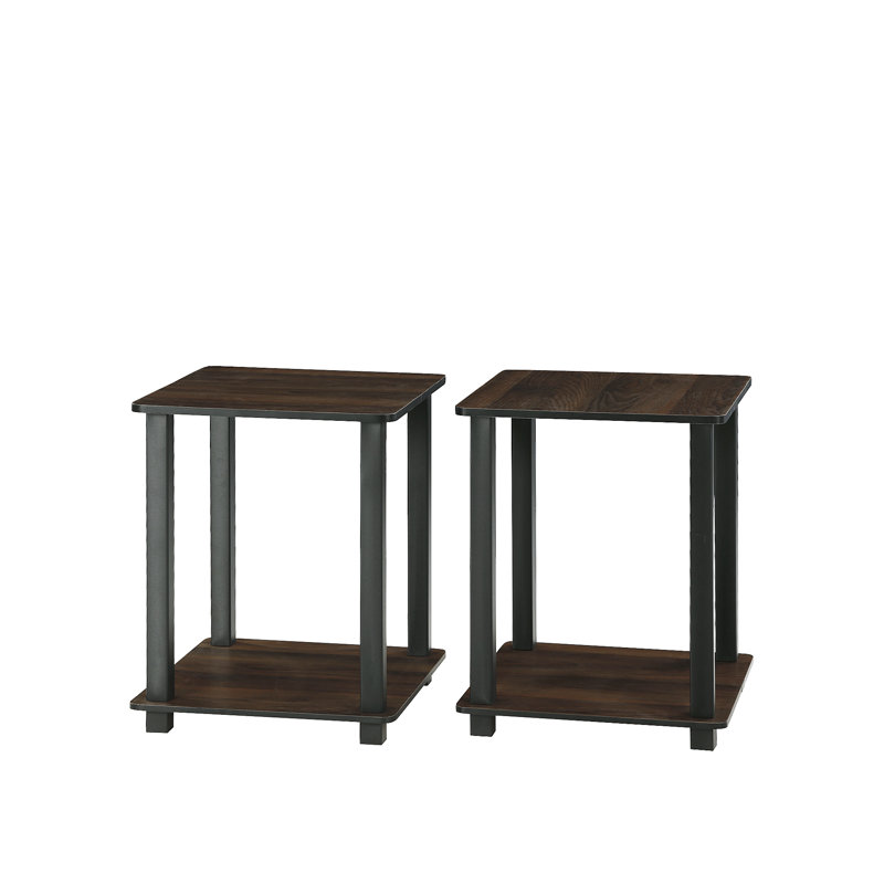 Almaraz Side Table, Columbia Walnut/Black