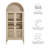 Nolan Tall Arched Storage Display Cabinet In Walnut Hickory-105239778