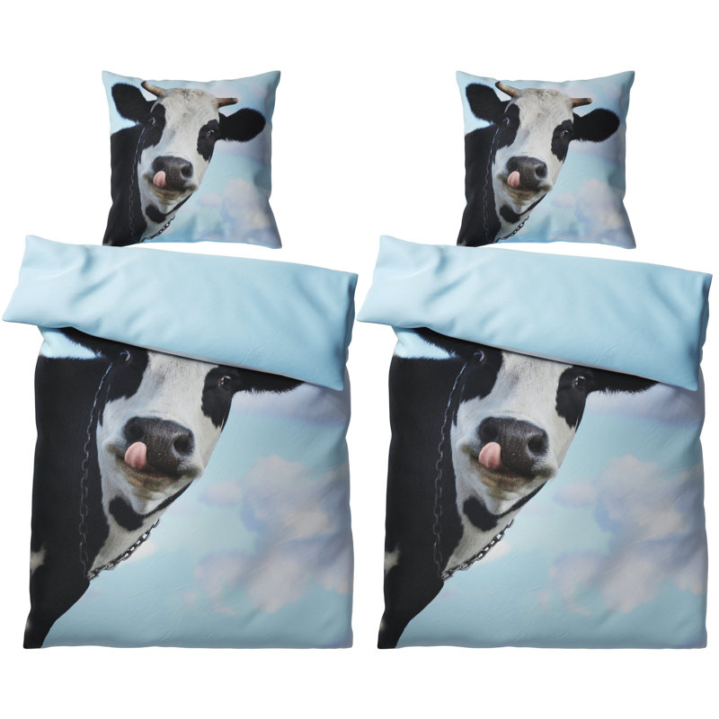 Cotton No Pattern Duvet Cover Set with Pillowcases