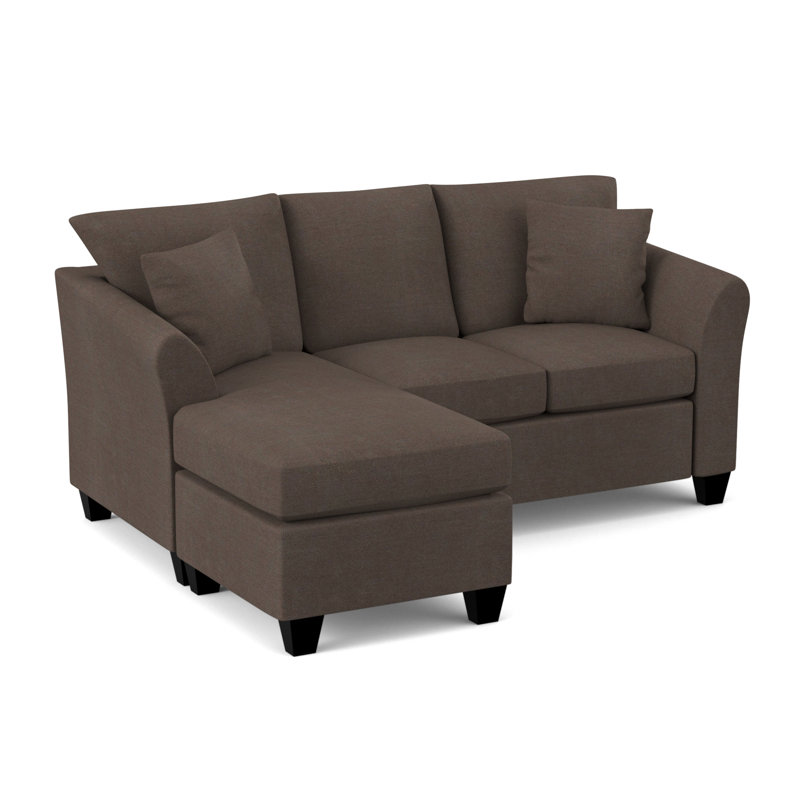Ryant Upholstered L-Shaped Sectional Reversible, Morris Brownie