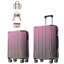 Ensemble de valises 3 pièces avec roulettes, serrure TSA intégrée, sac de voyage pliable pour hommes et femmes
