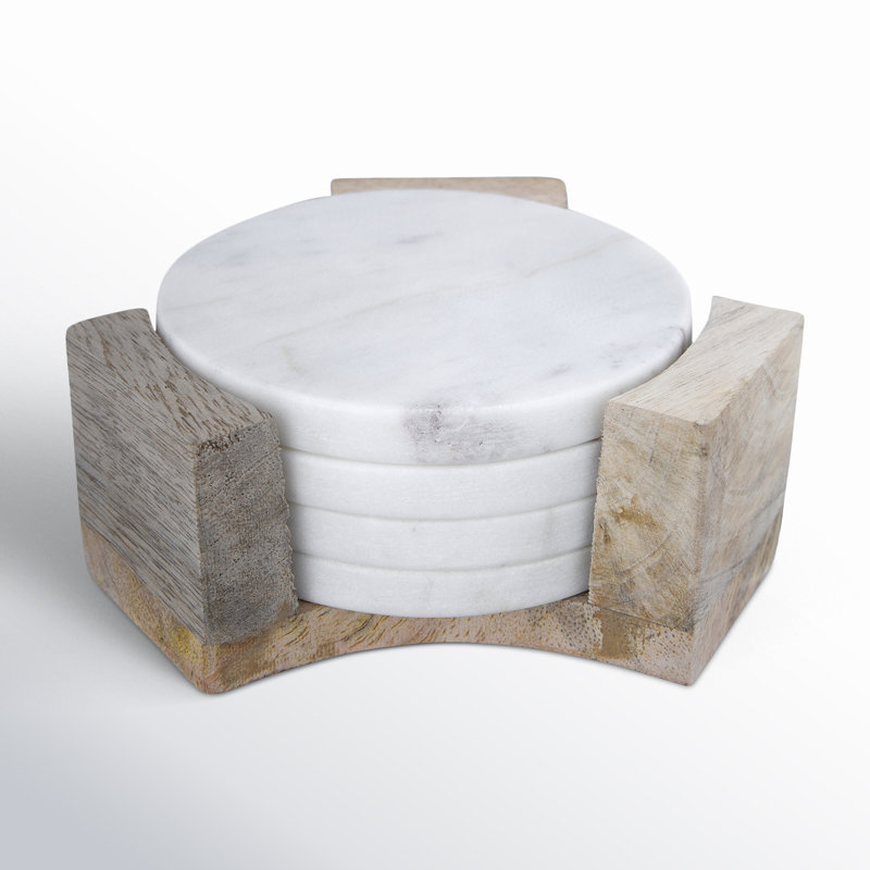 Coaster Set with Holder
