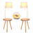 Owen 56 in. Mid-Century Modern LED Bedside Table Lamp with USB Port and Wireless Charging Pad - Bundle Set of 2-104311732