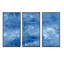 Blue Ice Structures - ensemble d'art mural moderne sur toile 3-592888605-592888604