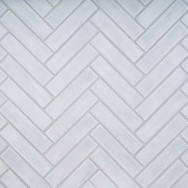 Stacy Garcia ArtBlock 4x16 Matte Porcelain Tile, Azure Light Blue