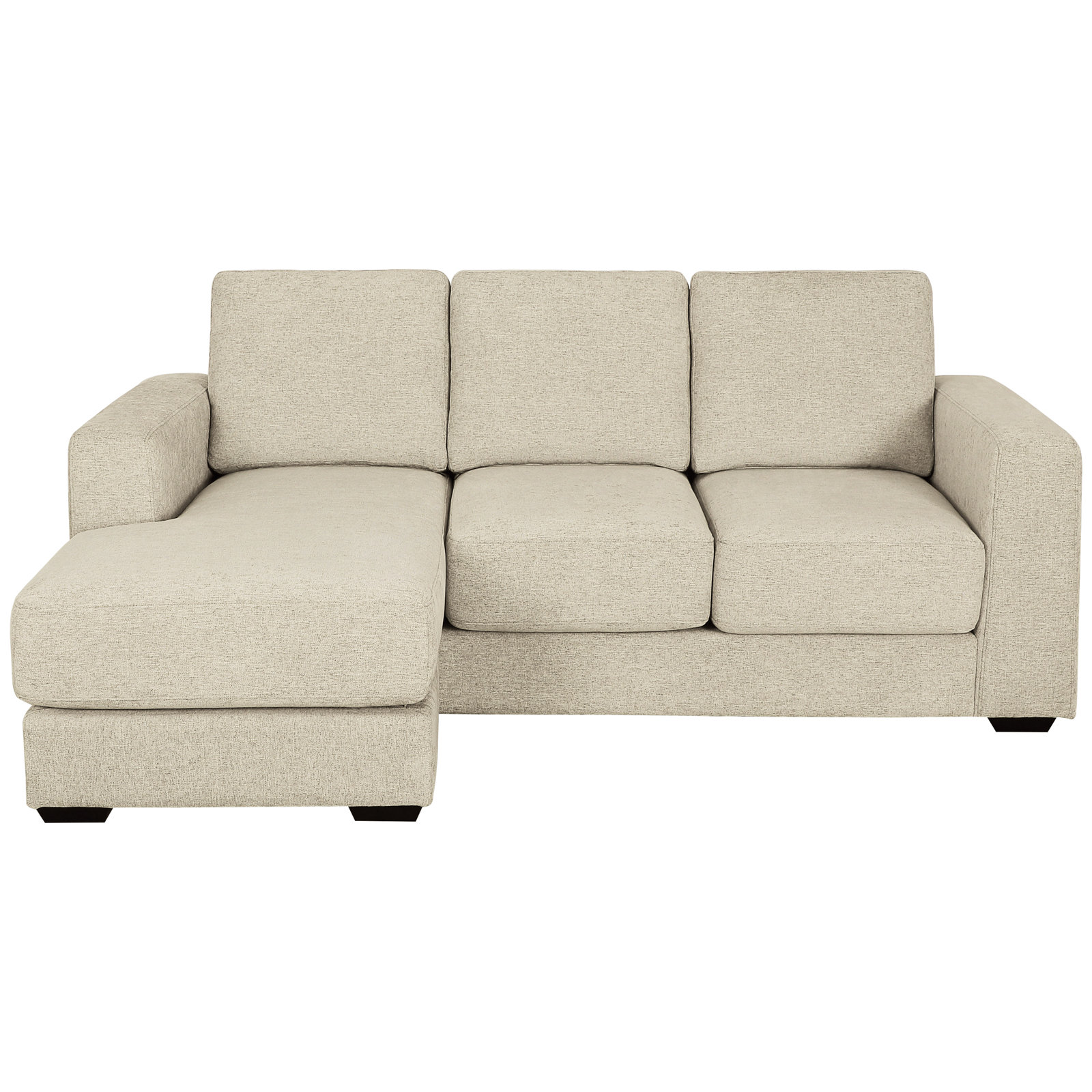 Upholstered Reversible Chaise Sectional, Sand