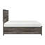 Grand lit plateforme avec rangement en pied de lit 1Pc