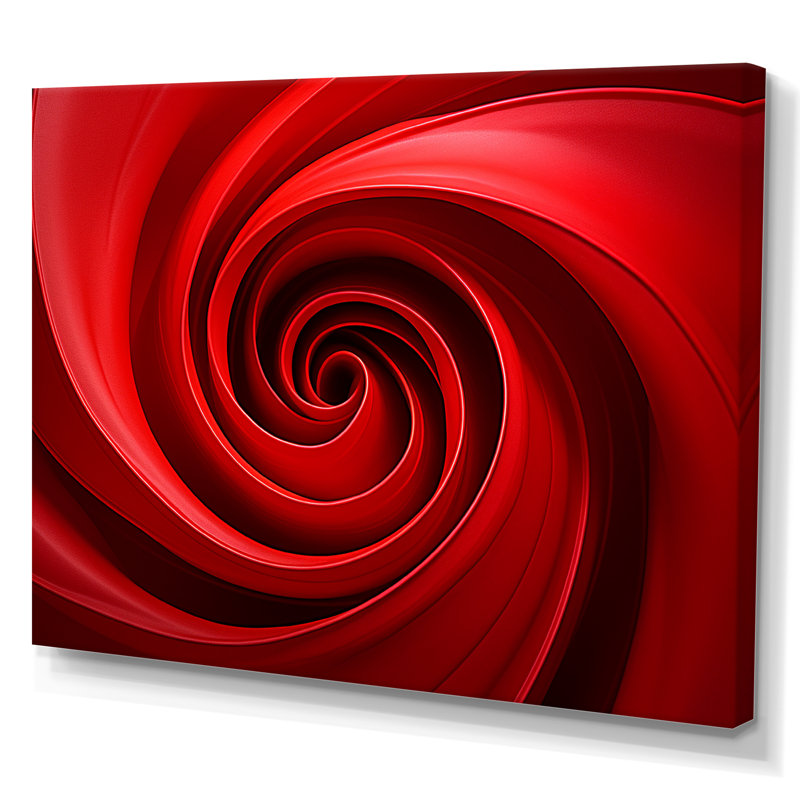 Maville - Abstract Spirals Wall Art, 30" H x 40" W x 1.5" D, Wrapped Canvas