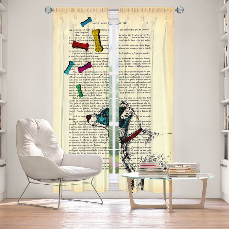 Room Darkening Curtain Pair, 20" W x 52" L