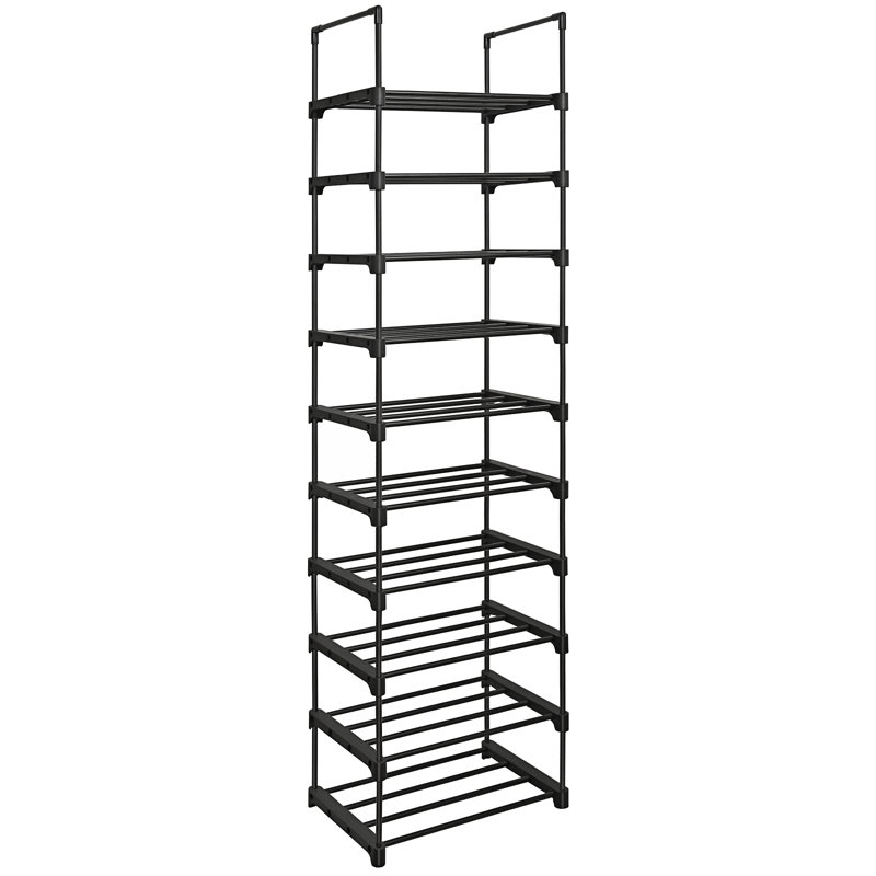 20 Pair Shoe Rack, Black