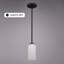Mini-luminaire suspendu cylindrique noir mat à 1 lumière de 5,25 po Shelby-133585197-133585198