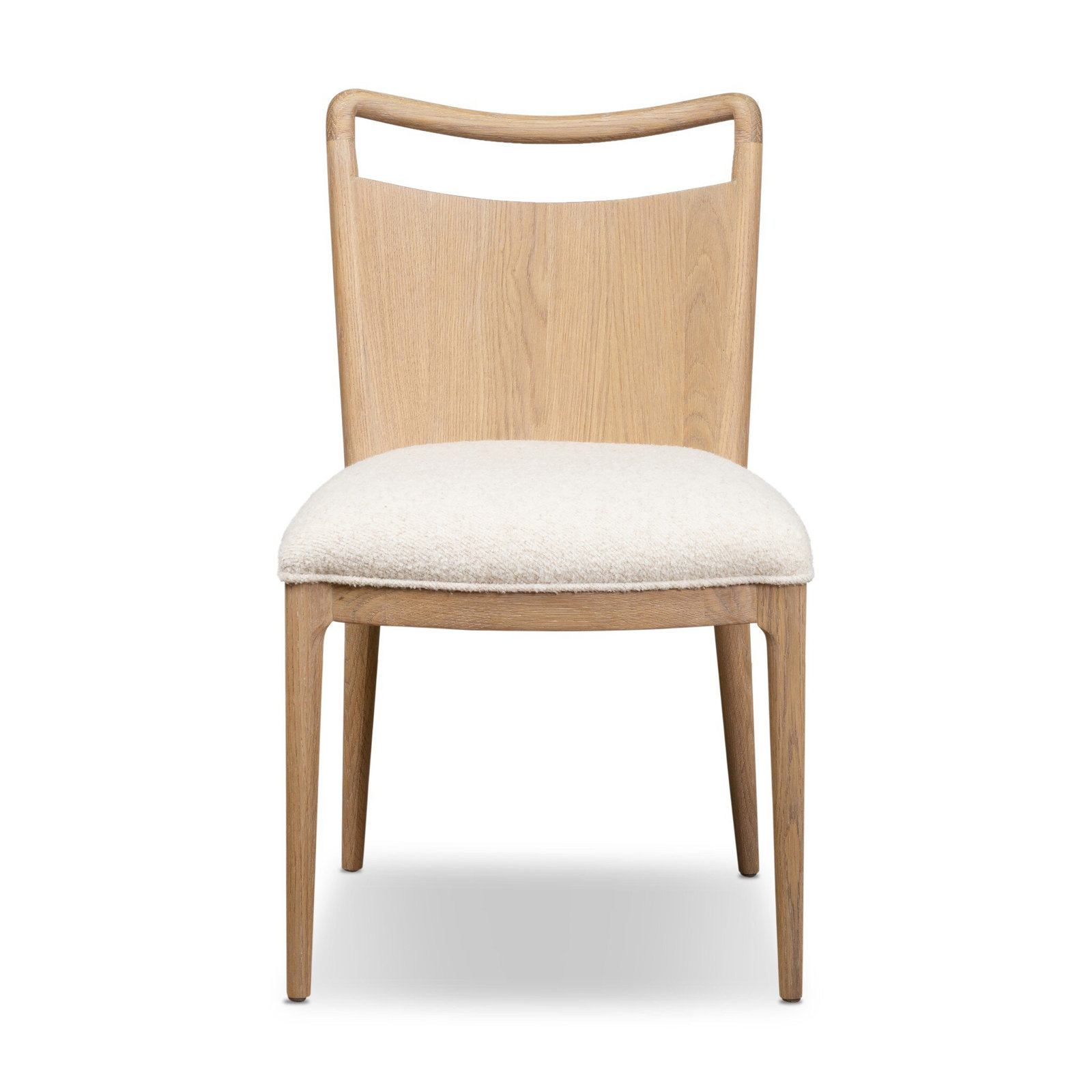 Bibiana Linen Oak Dining Chair, Charter Oatmeal, Polyester Blend; Linen