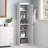 Palace Imports 100% Solid Wood Bathroom Storage Cabinet, Raised Panel Doors, Adjustable Shelves, 16.5" Wide, 71.5" Tall-1618263725