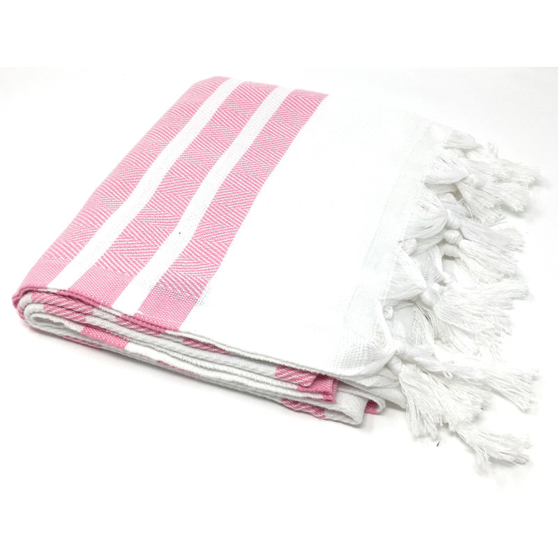 Cotton Ultra Light Beach Towel, Pink