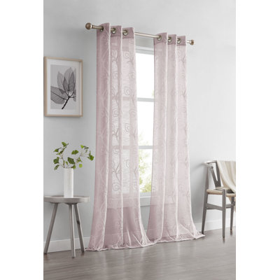 Paire de rideaux transparents Najim Poleyester