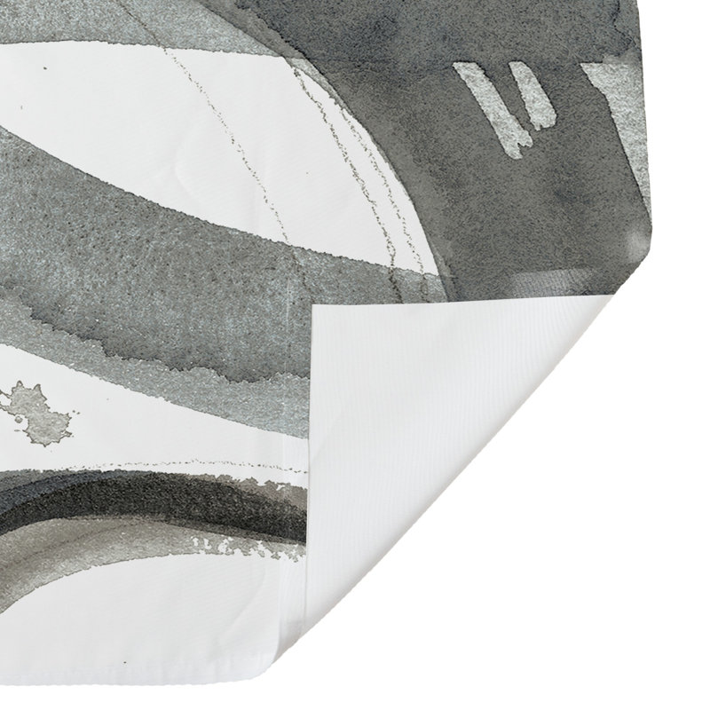 Rideau de douche simple Krol, Abstrait gris