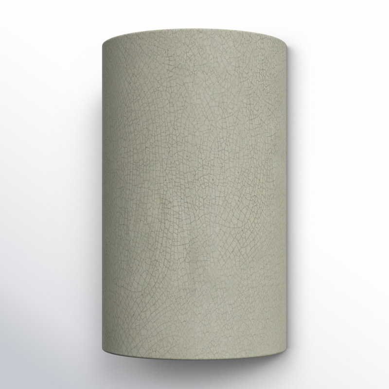 Nomad Ceramic Wall Light, White Crackle