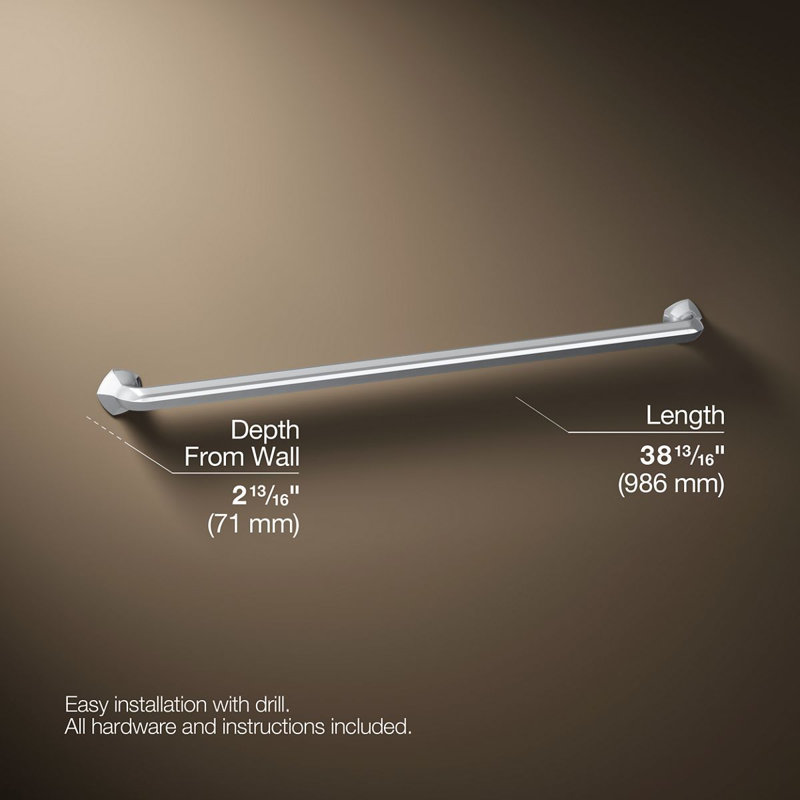Occasion Grab Bar, Polished Chrome, 36"