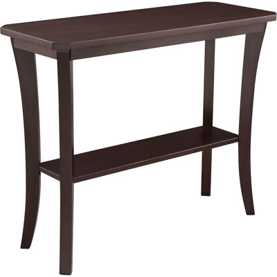 Solid Wood Console Table With Lower Shelf, Compact Design For Entryways, Hallways, And Living Rooms by Red Barrel Studio