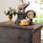 Transitional Rustic Nightstand, Solid Wood, 3 Drawers, Bronze Knobs, Bedside Table | Gift Idea