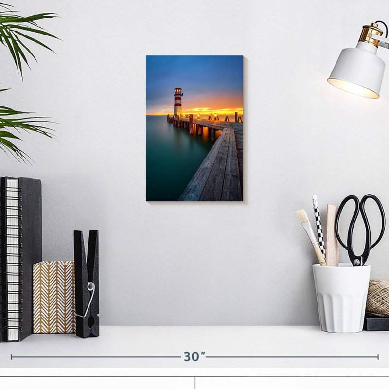 Aletra Podersdorf Lighthouse Jetty, 12" H x 8" W