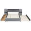 Upholstered Platform Bed with Trundle-1938067209