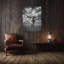 Impression sur toile Texas Longhorn - décoration murale Western Ranch - reproduction de photographie en noir et blanc-1934330508