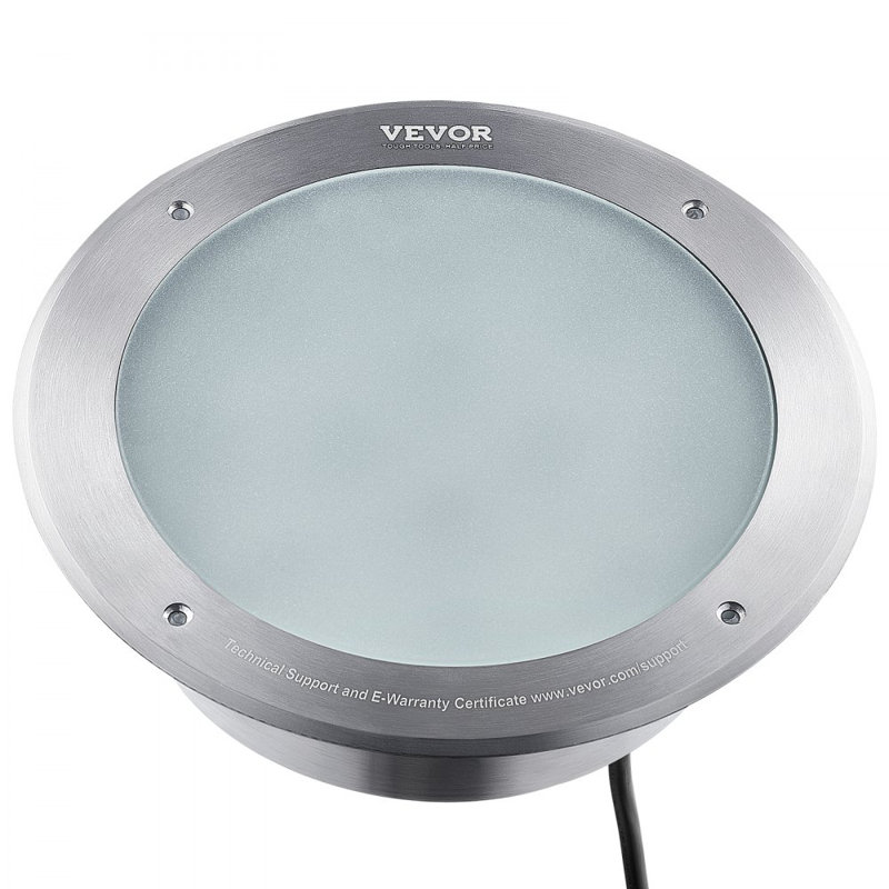 Lumière de piscine 12 V à DEL, 10 pouces 40 W, changement de couleur RVBW enterré