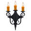 Angelique 3 - Light Candle Wall Light