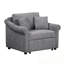 Fauteuil convertible en chenille avec dossier réglable-428265134