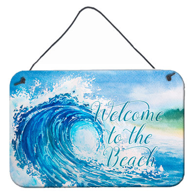 Décoration murale wave welcome