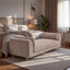 83" Chenille Upholstered End of Bed Bench with 2 Bolster Pillows and Solid Wood Legs-183204923