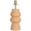 Lampe de chevet en céramique 20 po H Gieze Global Brown Urban Home Decor pour bureau à domicile avec ampoule DEL 9 W