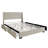 Full Platform Bed with Storage Grey Velvet-374574623-374574619