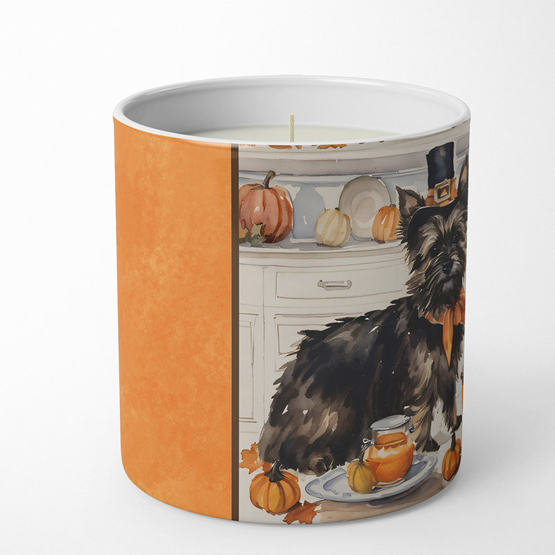 Bougie parfumée Pumpkin Pie avec support en céramique