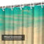 Rideau de douche à 12 crochets Vintage Beach City Sky-429196378