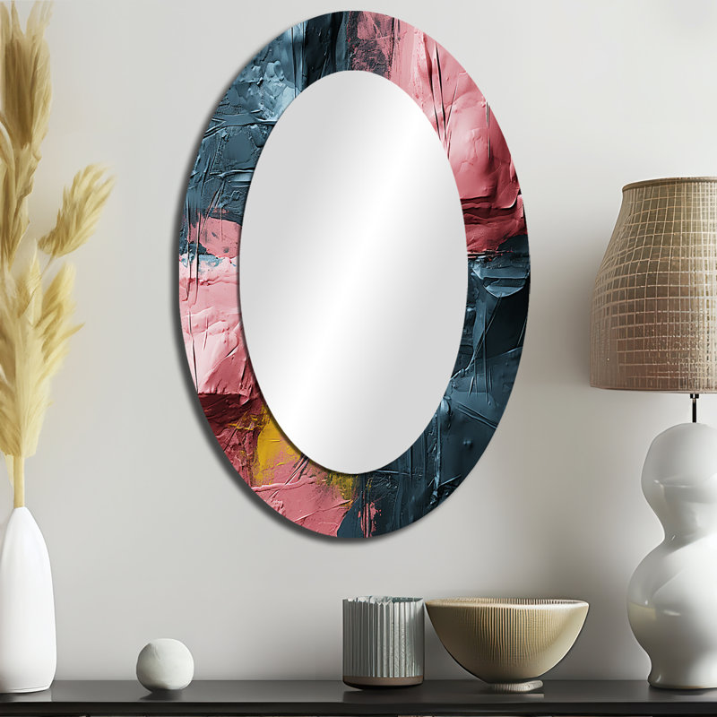 Sicily - Large Oval Wall Mirror On Metal, 36 po x 24 po